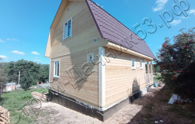 4 Брусовая баня  Б-34, 6х9м, 94.5 М², Московская область, Дмитровский район, деревня Совельево. (3)